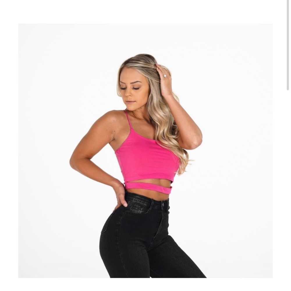 NVGTN Hot Pink Night Out Crop